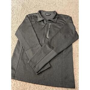 The Northface 1/4 Quarter Zip Pullover Fleece Jacket Gray Men’s Size Medium